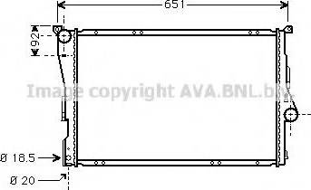 Prasco BW2209 - Радиатор, охлаждение двигателя autosila-amz.com