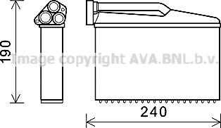 Prasco BWA6541 - Теплообменник, отопление салона autosila-amz.com