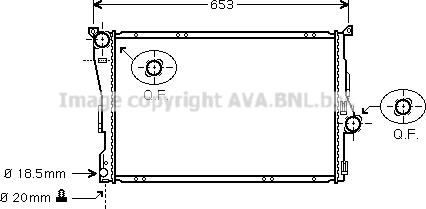 Prasco BWA2205 - Радиатор, охлаждение двигателя autosila-amz.com