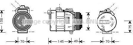 Prasco BWAK237 - Компрессор кондиционера autosila-amz.com