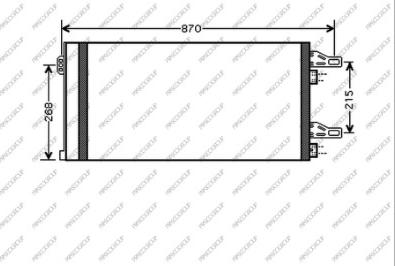 Prasco CI954C001 - Конденсатор кондиционера autosila-amz.com