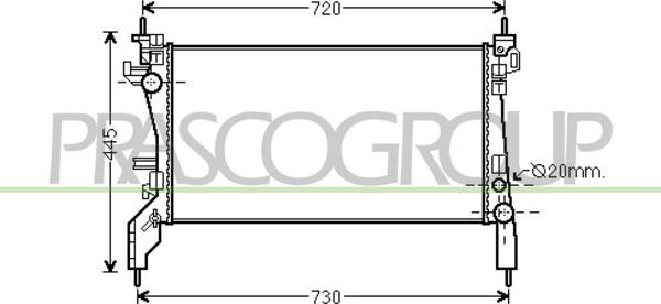 Prasco CI907R005 - Радиатор, охлаждение двигателя autosila-amz.com