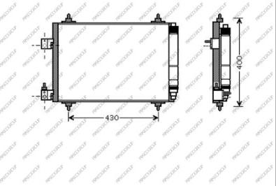 Prasco CI522C002 - Конденсатор кондиционера autosila-amz.com