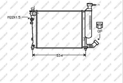 Prasco CI032R002 - Радиатор, охлаждение двигателя autosila-amz.com