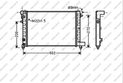 Prasco CI022R004 - Радиатор, охлаждение двигателя autosila-amz.com