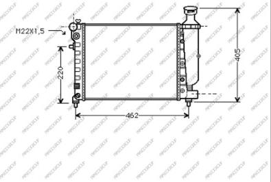 Prasco CI022R001 - Радиатор, охлаждение двигателя autosila-amz.com