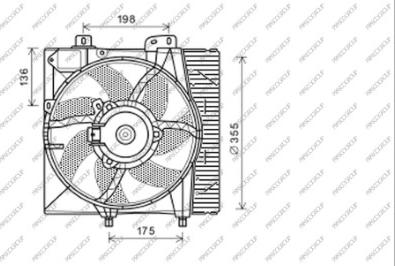 Prasco CI304F004 - Вентилятор, охлаждение двигателя autosila-amz.com