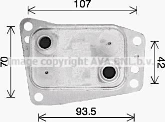 Prasco CN3327 - Масляный радиатор, двигательное масло autosila-amz.com