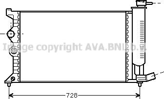 Prasco CN2104 - Радиатор, охлаждение двигателя autosila-amz.com