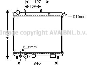 Prasco CN2187 - Радиатор, охлаждение двигателя autosila-amz.com