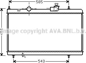 Prasco CN2228 - Радиатор, охлаждение двигателя autosila-amz.com