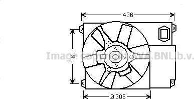 Prasco CN7541 - Вентилятор, охлаждение двигателя autosila-amz.com