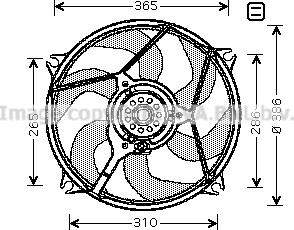 Prasco CN7529 - Вентилятор, охлаждение двигателя autosila-amz.com