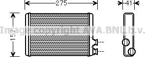 Prasco CNA6305 - Теплообменник, отопление салона autosila-amz.com