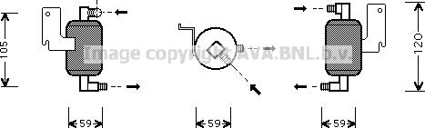 Prasco CND186 - Осушитель, кондиционер autosila-amz.com