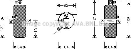 Prasco CND202 - Осушитель, кондиционер autosila-amz.com