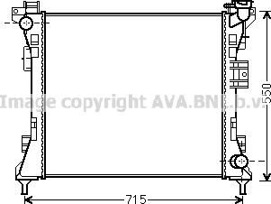 Prasco CR2104 - Радиатор, охлаждение двигателя autosila-amz.com