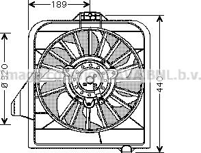Prasco CR7504 - Вентилятор, охлаждение двигателя autosila-amz.com