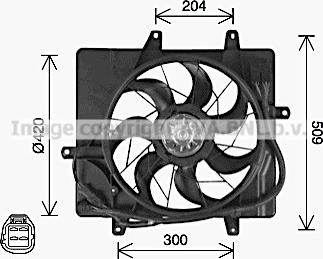 Prasco CR7514 - Вентилятор, охлаждение двигателя autosila-amz.com