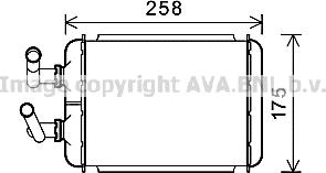 Prasco CT6056 - Теплообменник, отопление салона autosila-amz.com