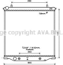 Prasco CT2059 - Радиатор, охлаждение двигателя autosila-amz.com