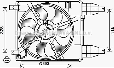 Prasco CT7504 - Вентилятор, охлаждение двигателя autosila-amz.com