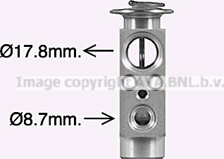 Prasco DF1095 - Расширительный клапан, кондиционер autosila-amz.com