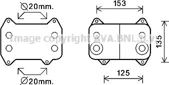 Prasco DF3054 - Масляный радиатор, двигательное масло autosila-amz.com