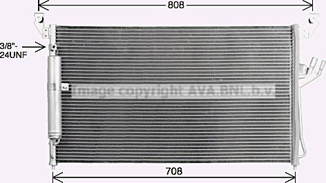 Prasco DN5465D - Конденсатор кондиционера autosila-amz.com