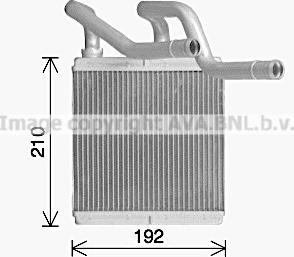 Prasco DN6466 - Теплообменник, отопление салона autosila-amz.com