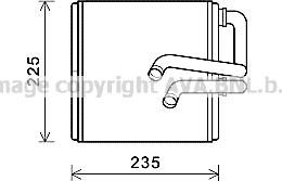 Prasco DN6410 - Теплообменник, отопление салона autosila-amz.com