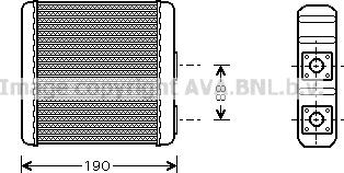 Prasco DN6139 - Теплообменник, отопление салона autosila-amz.com