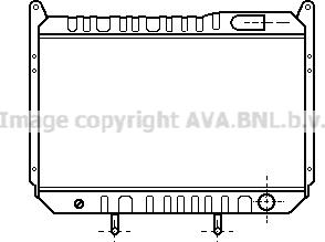 Prasco DN2068 - Радиатор, охлаждение двигателя autosila-amz.com