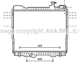 Prasco DN2348 - Радиатор, охлаждение двигателя autosila-amz.com