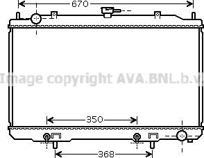 Prasco DN2320 - Радиатор, охлаждение двигателя autosila-amz.com