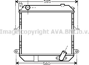 Prasco DN2327 - Радиатор, охлаждение двигателя autosila-amz.com