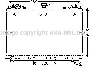 Prasco DN2296 - Радиатор, охлаждение двигателя autosila-amz.com