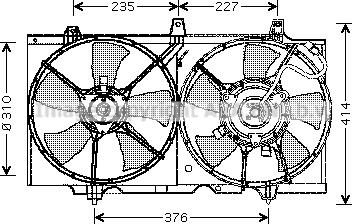 Prasco DN7507 - Вентилятор, охлаждение двигателя autosila-amz.com
