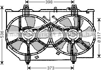 Prasco DN7513 - Вентилятор, охлаждение двигателя autosila-amz.com