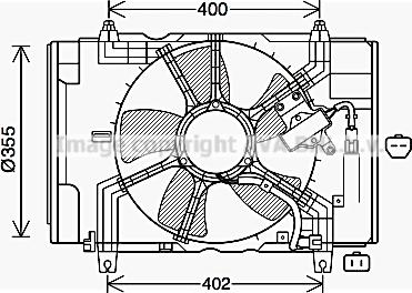 Prasco DN7538 - Вентилятор, охлаждение двигателя autosila-amz.com