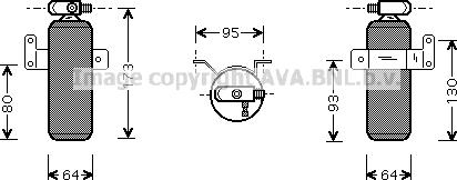 Prasco DND095 - Осушитель, кондиционер autosila-amz.com