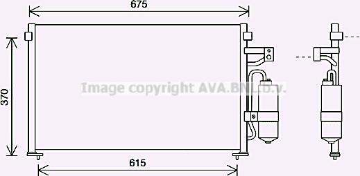 Prasco DW5063D - Конденсатор кондиционера autosila-amz.com