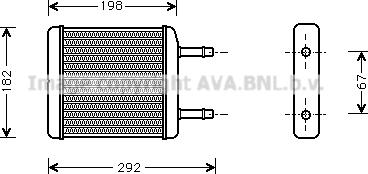 Prasco DW6024 - Теплообменник, отопление салона autosila-amz.com