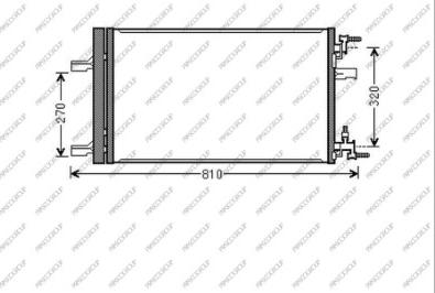 Prasco DW040C001 - Конденсатор кондиционера autosila-amz.com