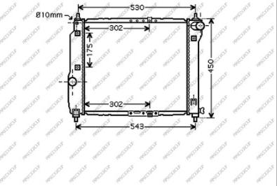 Prasco DW326R001 - Радиатор, охлаждение двигателя autosila-amz.com