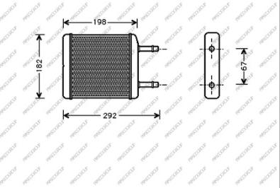 Prasco DW320H001 - Теплообменник, отопление салона autosila-amz.com