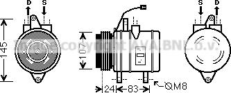 Prasco DWK096 - Компрессор кондиционера autosila-amz.com