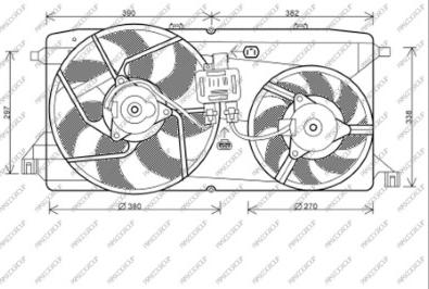 Prasco FD912F001 - Вентилятор, охлаждение двигателя autosila-amz.com