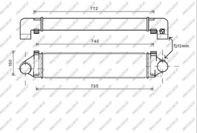 Prasco FD426N002 - Интеркулер, теплообменник турбины autosila-amz.com