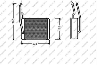 Prasco FD420H001 - Теплообменник, отопление салона autosila-amz.com